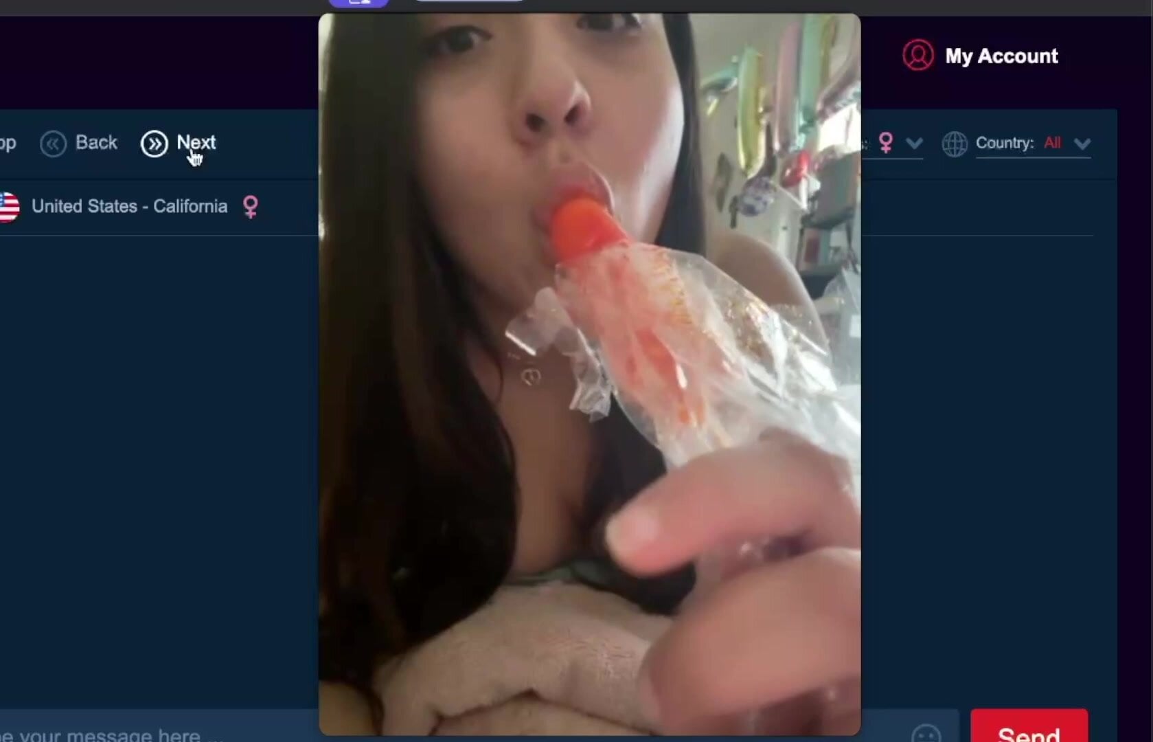 Cutie Sucks Her Popsicle For Me